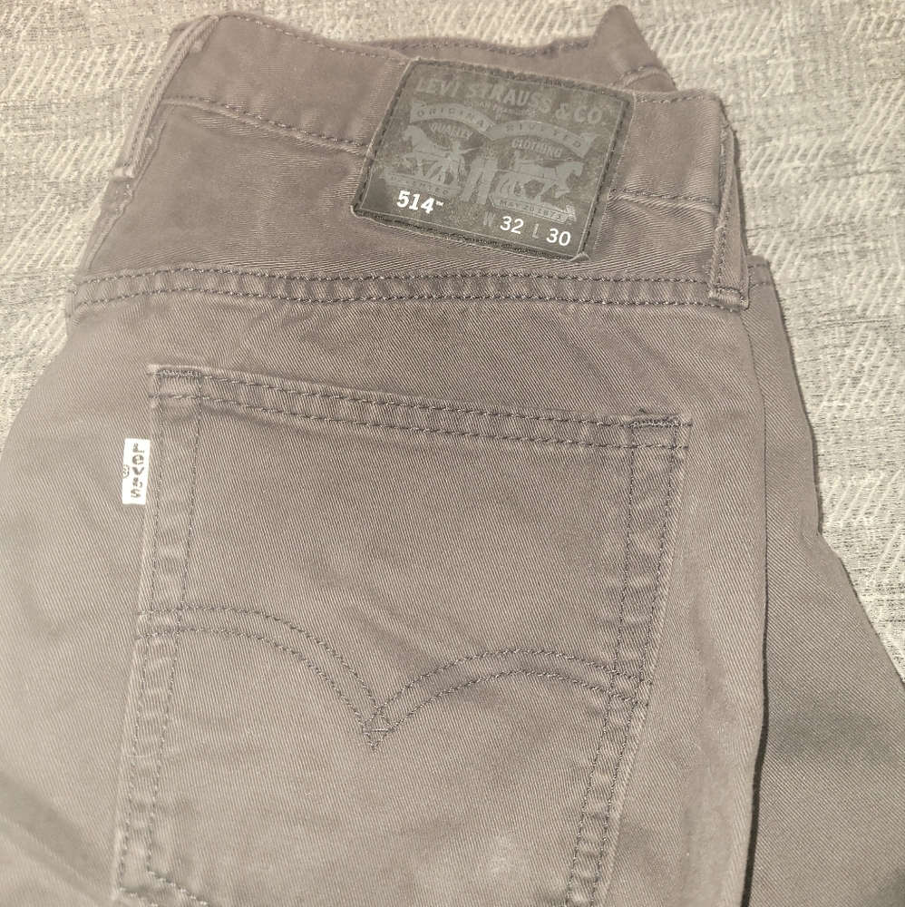 Levi's 514, 32W 30L, Dark Grey